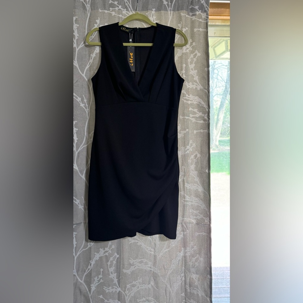Little Black Dress Knee Length IHOT Size L